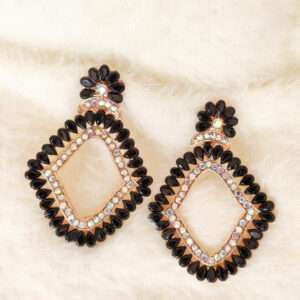 black ethnic earrings