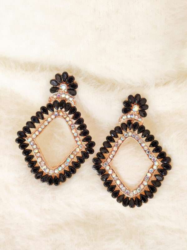 black ethnic earrings