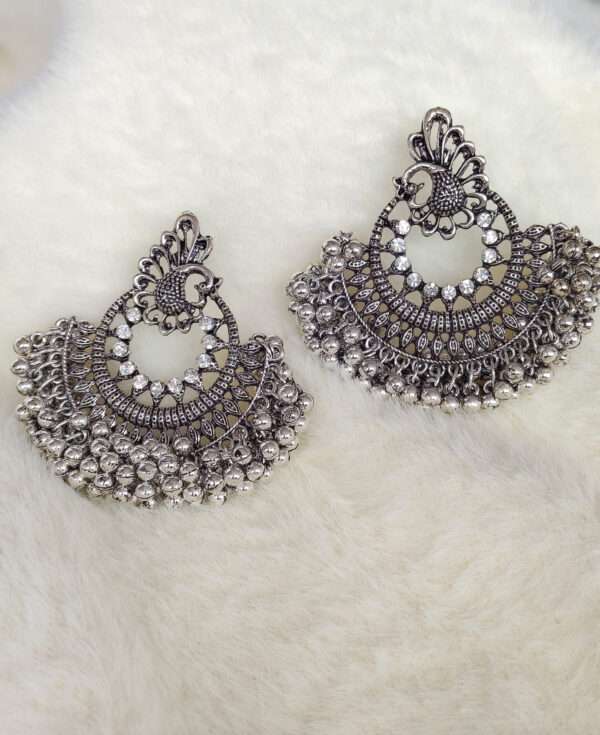 Silver Oxidised Earrings