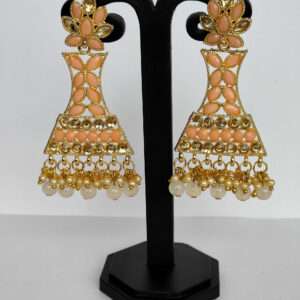 Peach Ethnic Earring