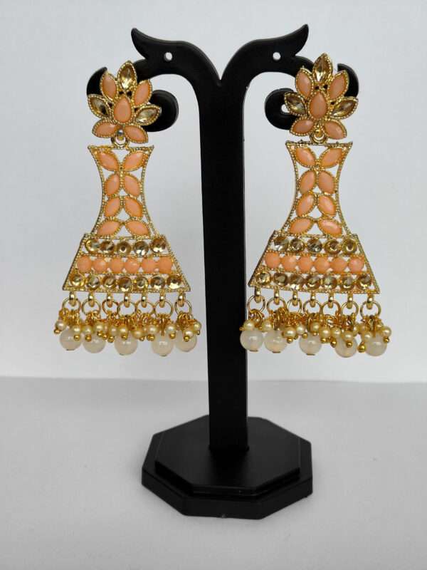 Peach Ethnic Earring