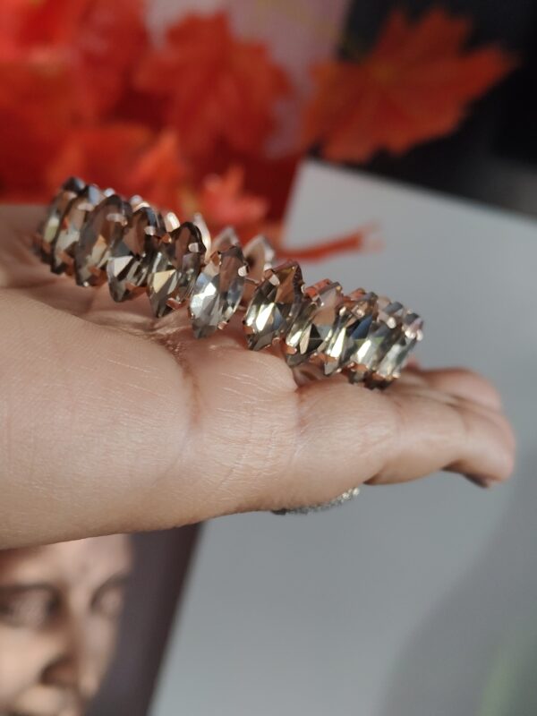Golden Brown Stones with Adjustable Bracelet - Image 3